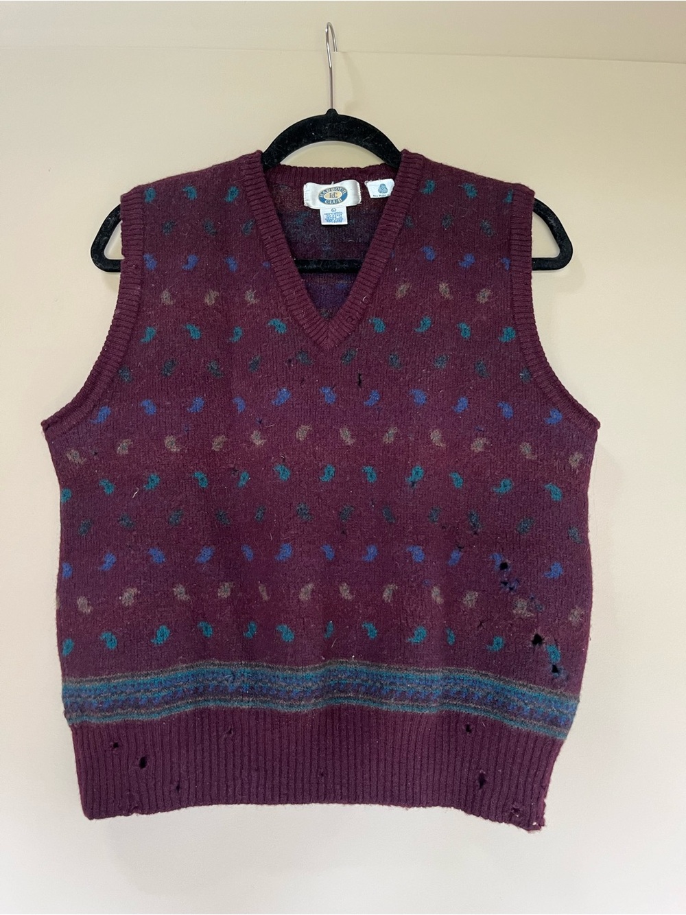 Thrashed VTG Wool Sweater Vest